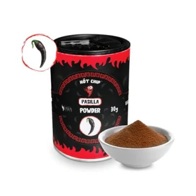 Abbildung von HOT CHIP Pasilla Chili Pulver 30 g Mildes Chilipulver (2.500 SHU) mit beerigem &amp; erdigem Aroma Aus Mexiko Perfekt für süße herzhafte Gerichte, Enchiladas Quesadillas