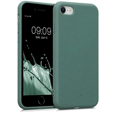 Abbildung von kalibri Case kompatibel mit Apple iPhone SE (2022) / (2020) 8 7 Hülle Handy Handyhülle Tannengrün