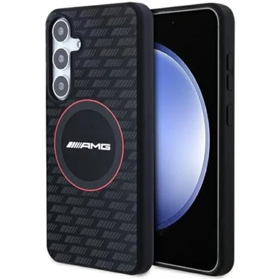 Abbildung von AMG AMHMS24M23SMRK Hülle für S24+ S926 Schwarz hardcase Silicone Carbon Pattern