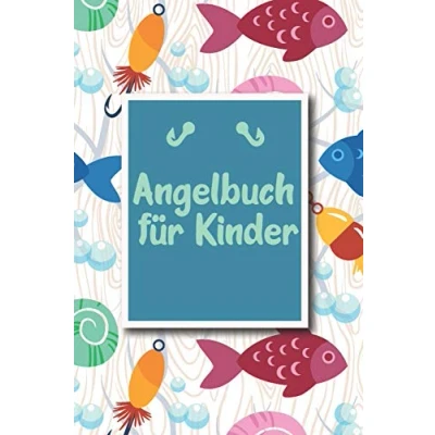 Abbildung von Angelbuch für Kinder: Übersichtliches Angelfangbuch junge Angler Zum Dokumentieren der Fänge Tolle Geschenkidee Kinder