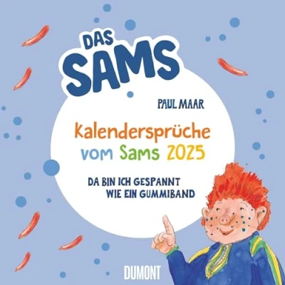 Abbildung von DUMONT Kalendersprüche vom Sams 2025, 23x23cm, Kalender von Paul Maar, voller lustiger Bilder und frechen Sprüchen Reimen