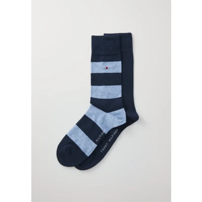 Abbildung von Tommy Hilfiger MEN Rugby SOCK 2 PACK Socken, Herren, Größe: 39 42, Light blue melange