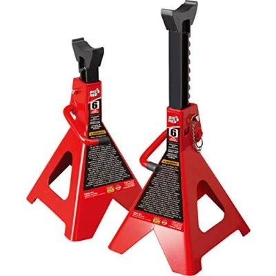 Abbildung von Big Red T42002A Torin Steel Jack Stands: Double Locking, 2 Tonnen (1.8 kg) Kapazität, Rot, 1 Paar