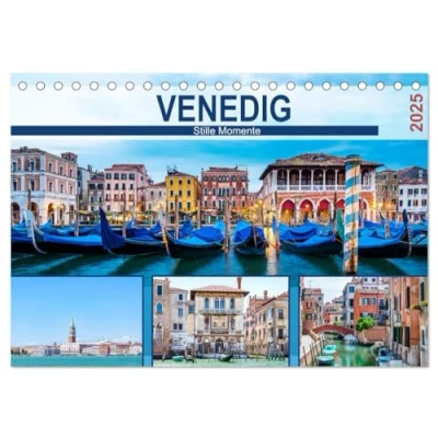 Abbildung von Venedig Stille Momente (Tischkalender 2025 DIN A5 quer), CALVENDO Monatskalender