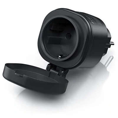 Abbildung von CSL WLAN Outdoor Steckdose für den Außenbereich WiFi Smart Socket schaltbar kompatibel mit iOS Android Smartphone Tablet PC Amazon Alexa Google Home