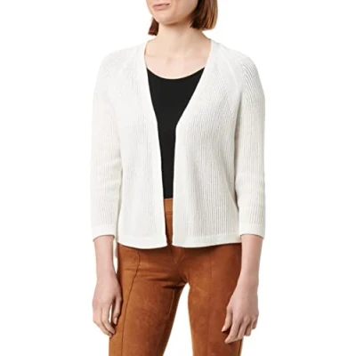 Abbildung von comma casual identity Strickjacke, Damen, Größe: 36, Weiß