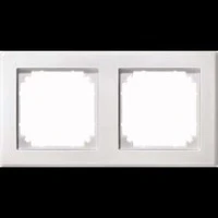 Abbildung von Merten Lichtschalter Rahmen Abdeckung System M Polarweiß 484219 1 St.