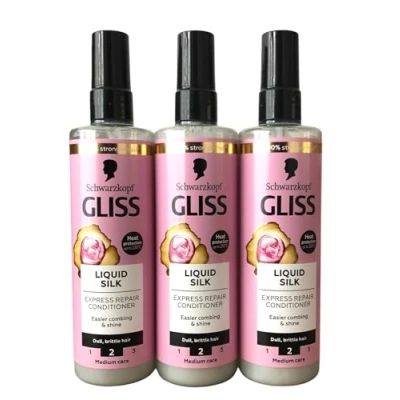 Abbildung von Schwarzkopf Gliss Liquid Silk Gloss Express Repair Conditioner 200Ml Pack Of 2