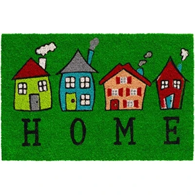Abbildung von Kokosmatte als innen und aussen Bereich Fußmatte in 40x60 cm Kokosfaser Türmatte Häuser Home Spruch lustige Sauberlaufmatte Outdoor Fußabstreifer für Haustür, Flur, Garten