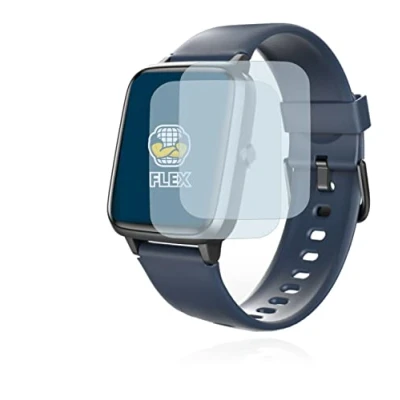 Abbildung von BROTECT 2 Stück Full Cover Schutzfolie für Hama Fit Watch 4900 Screen Displayschutz Folie [3D Curved, Anti Fingerprint, Kristall Klar]