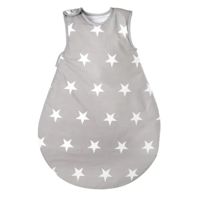 Abbildung von Roba Schlafsack 90 Little Stars Babyschlafsack Ganzjährig Für Sommer &amp; Winter Atmungsaktive Baumwolle Stern Motiv In Grau / WeiÃŸ