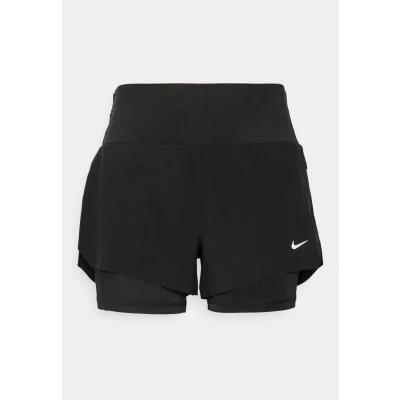 Abbildung von Nike Performance W NK RUN DF MR 3IN 2N1 Short kurze Sporthose, Damen, Größe: Large, Black/reflective silver