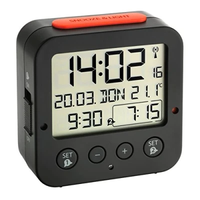 Abbildung von TFA Dostmann Funkwecker Bingo 60.2528 digitaler Reisewecker