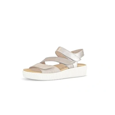 Abbildung von Gabor Riemchen Plateausandalette, Damen, Größe: 37, Beige Schuhe