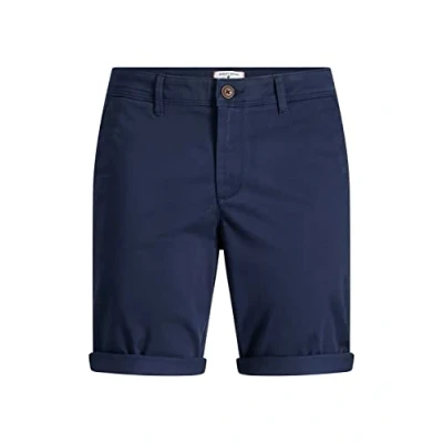 Abbildung von JACK &amp; JONES Herren JjiBowie JjShorts Solid Sn Shorts, Farbe:Blau, Größe:M