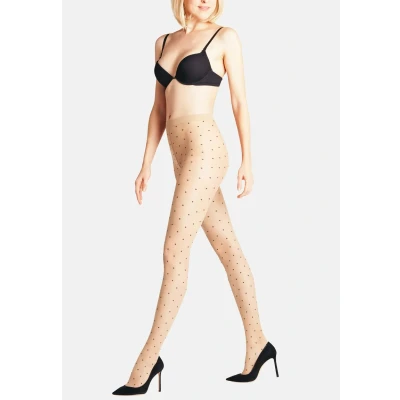 Abbildung von Falke Dot bicolor 15 denier transparent Strumpfhose Transparent, Damen, Größe: Small,