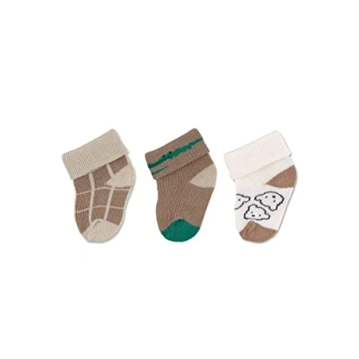 Abbildung von Sterntaler Baby Jungen Socken Erstlingssocken 3er Pack Krokodil Baby, Babysöckchen, Babysocken aus Baumwolle beige,