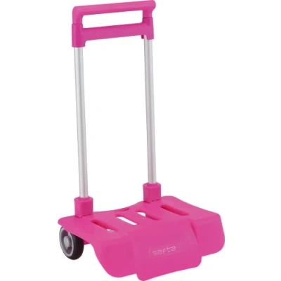 Abbildung von Safta Schulrucksack, Zusammenklappbarer Rucksack Trolley SF 641078750 Pink 29.5 x 23