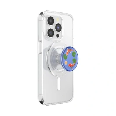 Abbildung von PopSockets: PopGrip Round für MagSafe Inklusive Adapterring Ausziehbarer Sockel und Griff mit einem Austauschbarem Top Smartphones Hüllen Koi Pond
