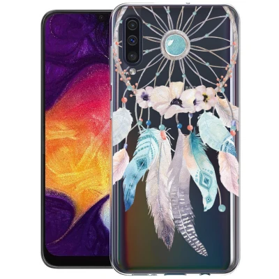 Abbildung von Samsung Galaxy A50 Hülle Silikon iMoshion Soft Case/Backcover Handyhülle Transparent Zitate/Liebe Design
