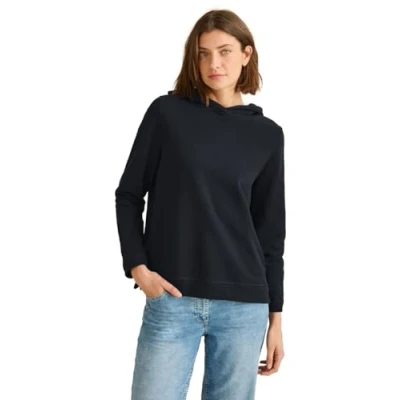 Abbildung von Cecil Basic Kapuzenpullover, Damen, Größe: XXL, Blau