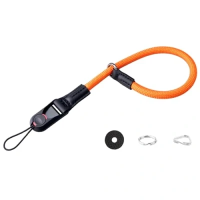 Abbildung von VKO Kamera Handschlaufe Kameragurt Kletterseils Handgelenk Schlaufe Schnellverschluss Trageschlaufe geeignet für DSLR SLR oder spiegellosen Kameras (Orange)