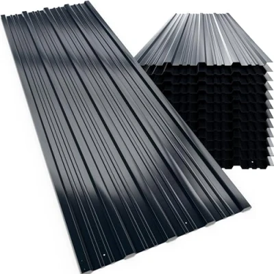 Abbildung von Gardebruk Wellplatte, 12x Trapezblech 129cm x 46cm = 7m² verzinkt Profilblech Dachblech