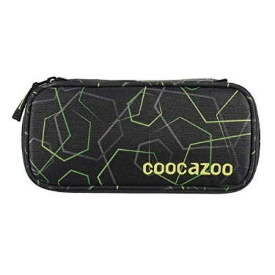 Abbildung von Coocazoo Federmäppchen PencilDenzel „Laserbeam Black“ schwarz, Schlamperetui, Geodreieckfach, Stundenplanfach, herausnehmbarer Stiftehalter, zusätzliches Reißverschlussfach