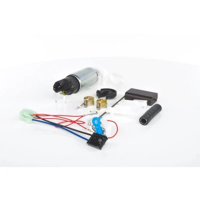 Abbildung von BOSCH 0 986 580 965 Kraftstoffpumpe elektrisch mit Anbaumaterial Anschlussteilen FORD: FIESTA 4, Escort 6 Cabrio, Schrägheck