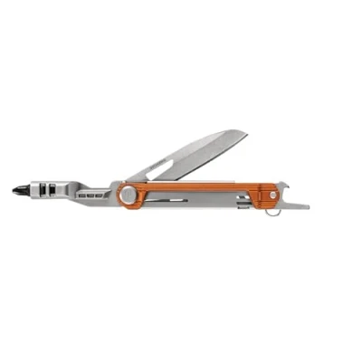 Abbildung von Gerber Taschenmesser mit 5 Funktionen, Multitool glatter Klinge, ArmBar Slim Drive, Orange, Edelstahl/Aluminium, 30 001731