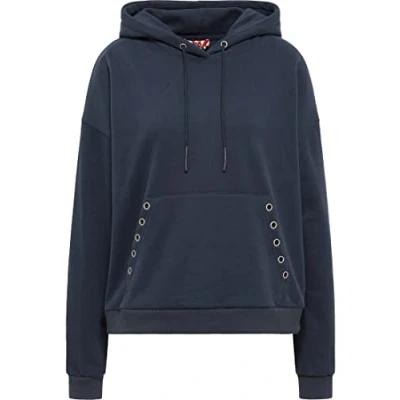 Abbildung von MYMO ROCKS Damen Kapuzensweatshirt ucy, Dunkelblau, M