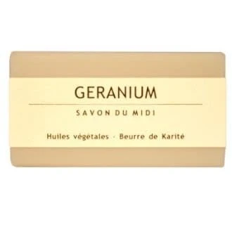 Abbildung von Savon du Midi Handseife Seife mit Karitébutter Geranium 100g