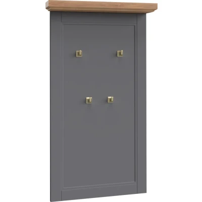 Abbildung von Home affaire Garderobenpaneel &quot;Tara&quot;, hochwertig UV lackiert, Metallhaken