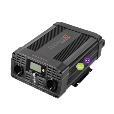 Abbildung von TECHNAXX TE22 4912 Wechselrichter 600 (х2)mm mit Schellen, Überspannungsschutz