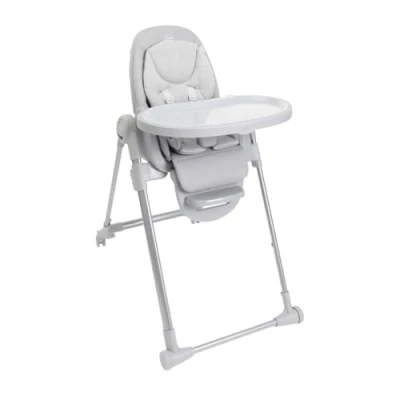 Abbildung von Chicco Polly Armonia Entwicklungshochstuhl für Kinder von 0 Monaten bis 40 kg, Liegestuhl mit verstellbarer Höhe und Fußstütze, 4 Räder, kompakte Verriegelung, Antrazit
