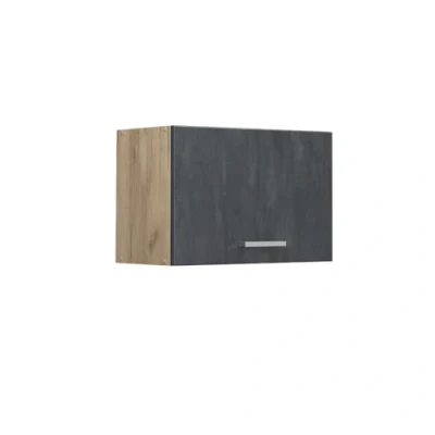 Abbildung von Vicco Hängeschrank R Line, Schwarz Beton/Goldkraft Eiche, 60 cm Flach