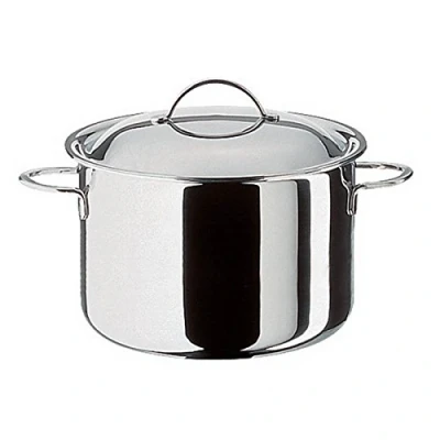 Abbildung von Spring CRISTAL Fleischtopf mit Deckel Ø: 24cm, Höhe: 14 cm 6,5 ltr rostfreier Edelstahl Topf induktionsgeeignet und für alle anderen Herdarten spülmaschinenfest Kochtopf