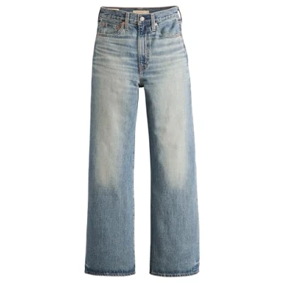 Abbildung von Levi&#039;s Ribcage WIDE LEG Jeans Relaxed Fit, Damen, Größe: 31x34, Blue denim