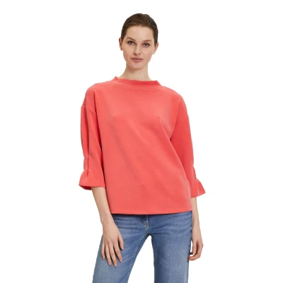 Abbildung von Betty Barclay MIT TROMPETENÄRMELN Sweatshirt, Damen, Größe: 40, Cayenne