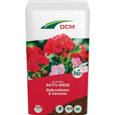 Abbildung von Cuxin DCM Blumenerde Aktiv Erde Balkonkästen &amp; Geranien 40 l Bio Qualität
