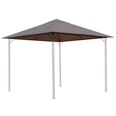 Abbildung von Quick Star Pavillon Ersatzdach 3x3m Taupe / Beigegrau RAL 7006 250g/m3, 250 g/m², 297 x cm, Mit Lüftungsschlitzen