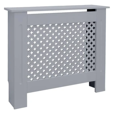 Abbildung von ML DESIGN Heizungsverkleidung Heizkörperabdeckung aus MDF für Wohnzimmer, Zubehör Heizkörper, Heizungsabdeckung Wabenmuster 78x19x82 cm Anthrazit
