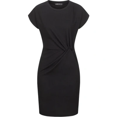 Abbildung von Cloud 5ive MIT Seitlich Gerafftem Detail UND Rundhals Jerseykleid, Damen, Größe: Medium, Black