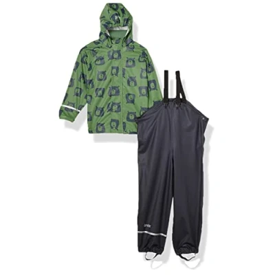 Abbildung von CareTec Baby und Kinder Regenjacke Regenhose im Set, Elm Green (906), 74