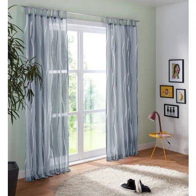 Abbildung von my home Gardine &quot;Dimona&quot;, (2 St.), 2er Set, Voile, Polyester, Wellen