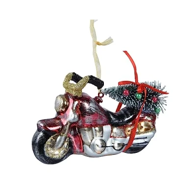 Abbildung von Figur Glas l4.2b12h7 cm oxblood Weihnachten Decoris