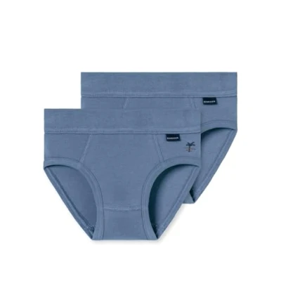 Abbildung von Schiesser 2PACK Slip für Kinder, Größe: 92, Jeansblau
