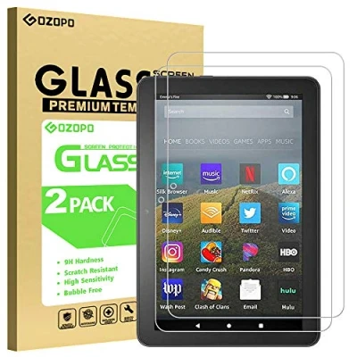 Abbildung von [2 Stück] GOZOPO Schutzfolie für Fire HD 8 Tablet (10. Gen/ 12. Gen, 2020/2022/2024 release) / Plus/Fire Kids/Fire Kids Pro, Panzer Schutz Glas Gehärtetem Displayschutzfolie