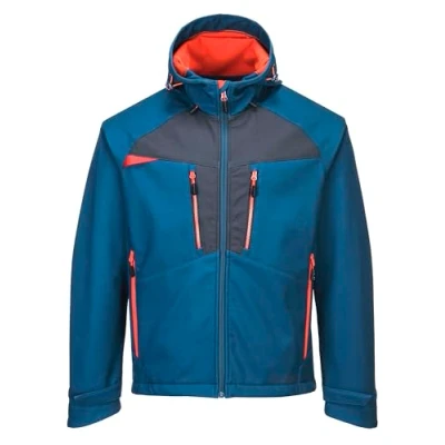Abbildung von Portwest DX4 Softshell Jacke (3L), Größe: XXL, Farbe: Metro Blau, DX474MBRXXL