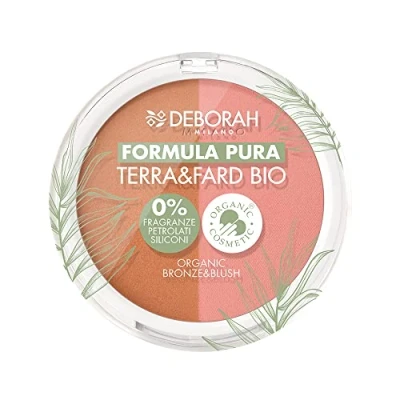 Abbildung von Deborah Terra &amp; Fard Formula Pura, mit biologischen und veganen Rohstoffen Wärmt den Teint verleiht ein strahlendes Finish Ideal für empfindliche Haut Farbe Nr. 2 Medium, 9 g